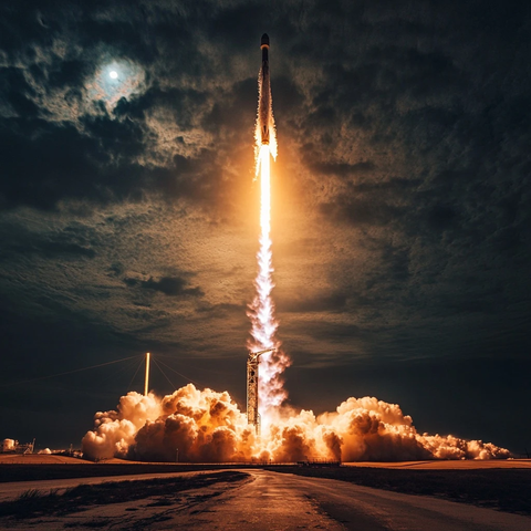 火箭发射瞬间