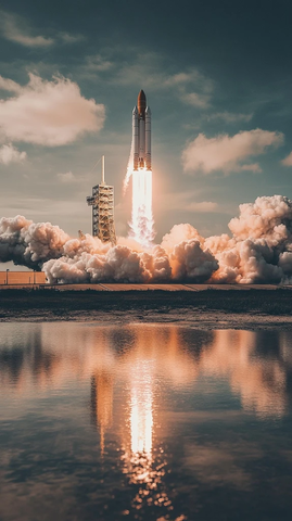 火箭成功着陆发射台