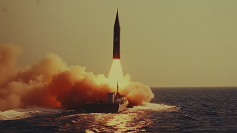 海军舰船发射大型导弹