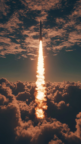 导弹升空末日天空
