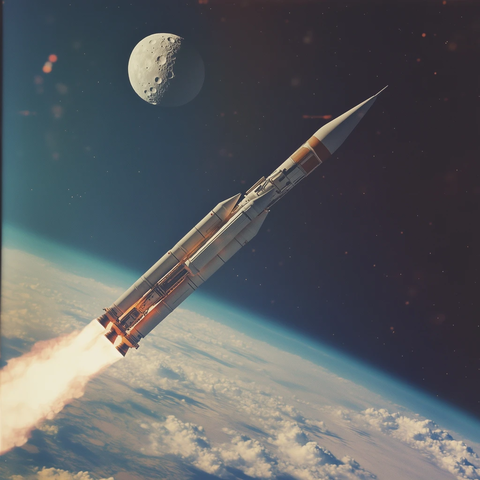 火箭卫星轨道加油飞月球