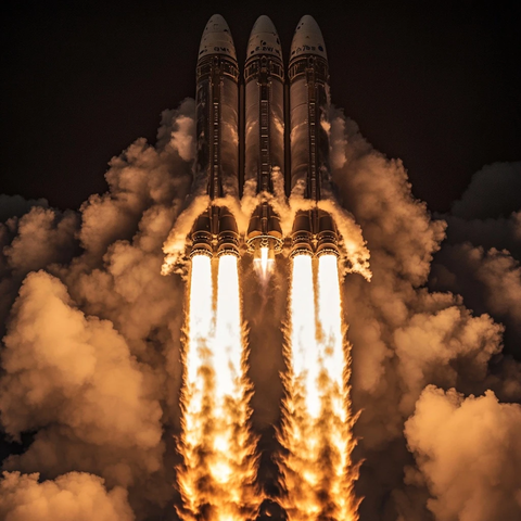 火箭发射比特币升空