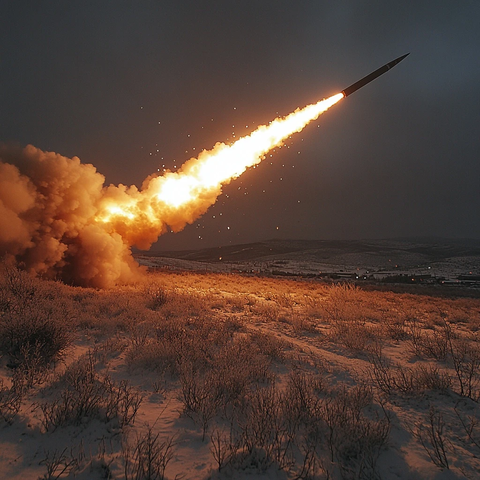 核导弹发射场景