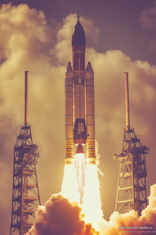 火箭升空与航天员进入太空舱