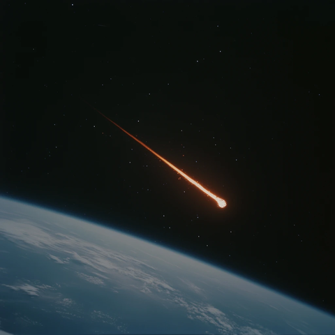 陨石进入地球轨道加热