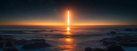 火箭升空体积光效果