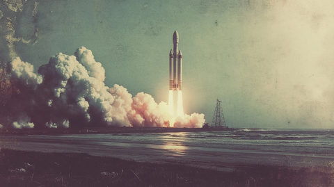 海岸火箭发射基地实景