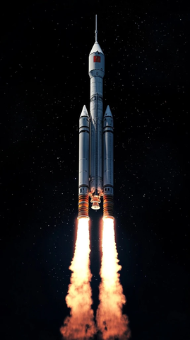 神舟飞船升空背景图