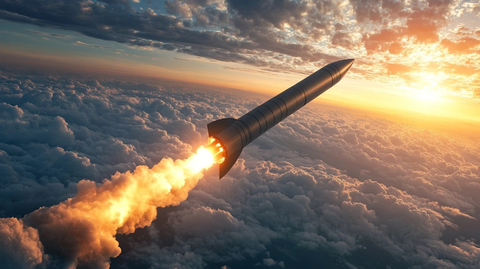 核弹头导弹发射场景