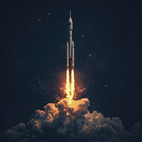 火箭发射瞬间