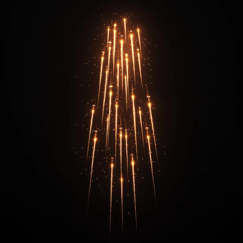 千枚导弹雨幕降落