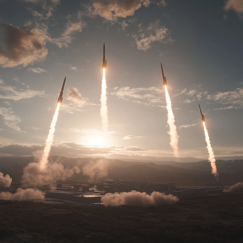 导弹发射与雷达部署场景