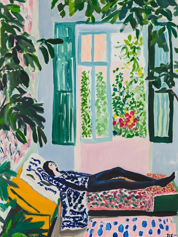 温柔下午静坐室内