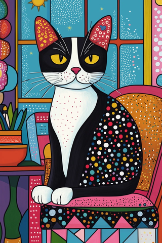 猫床枕头壁画鹿头灯