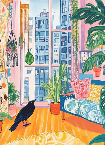 植物装饰室内设计场景