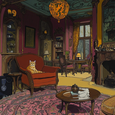 艺术装饰客厅猫椅