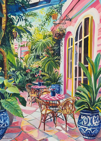 花园咖啡馆植物装饰