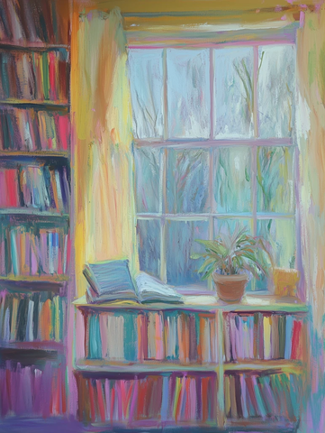 彩色粉笔画作自然色调