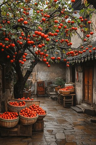 古巷秋柿