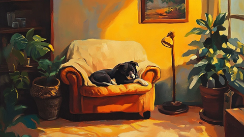 狗狗休息舒适环境