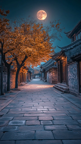 月夜古巷