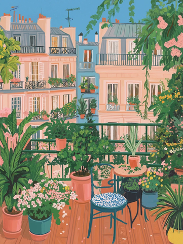 植物装饰巴黎公寓