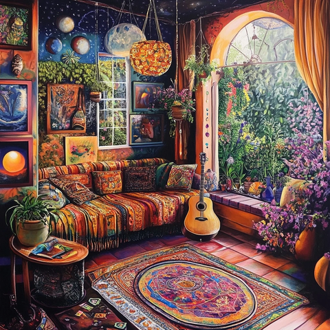 波西米亚风客厅音乐细节