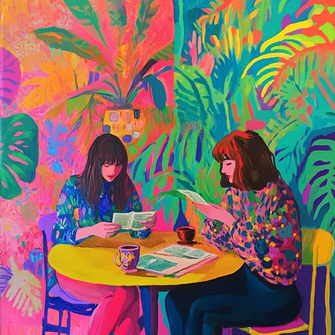 朋友茶室读茶叶