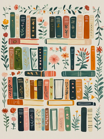 书籍封面图案装饰插画