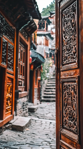 古巷木门