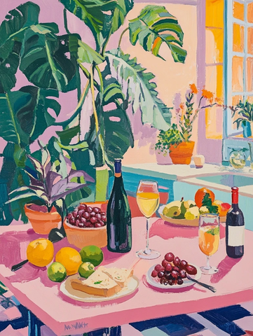 水果酒品植物装饰画