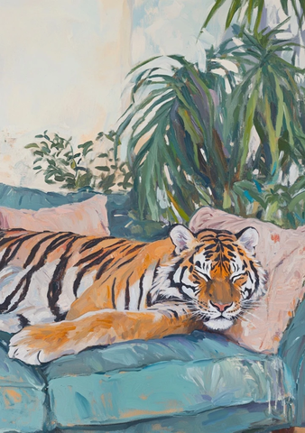 老虎沙发静谧时光