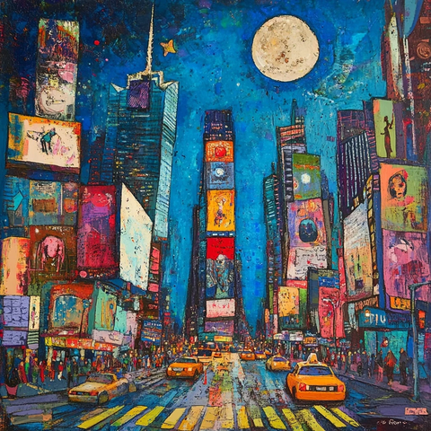 彩色气球飘舞人群涌动