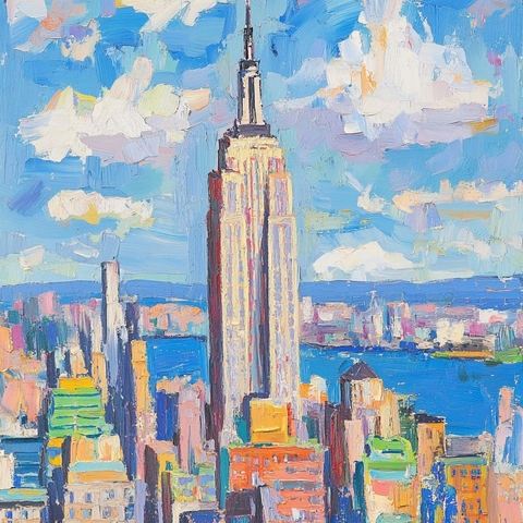 曼哈顿天际线全景