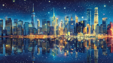 全球城市天际线拼图