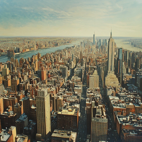 城市建筑群鸟瞰图