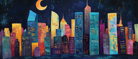 银行大厦城市污染