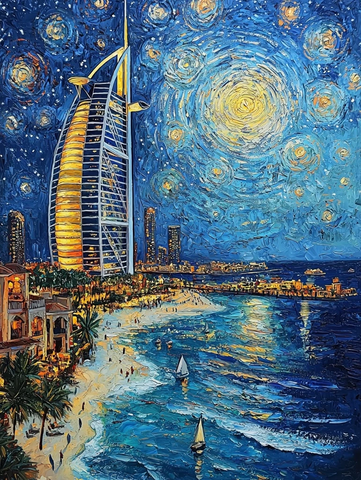 星空与帆船酒店艺术融合