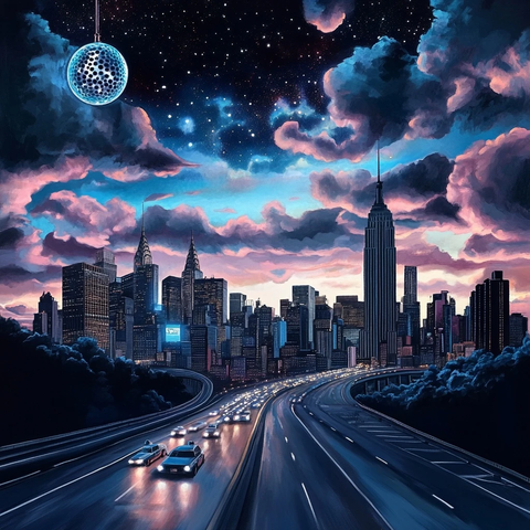 夜空公路与迪斯科球