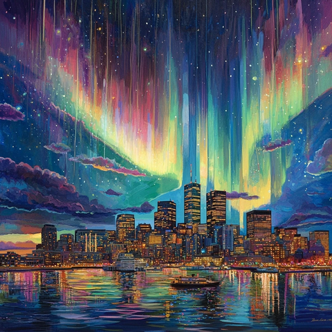 极光彩虹宝石辉映