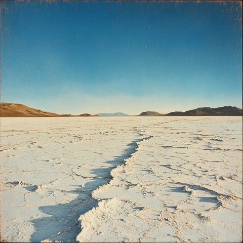 锂盐平滩荒原景