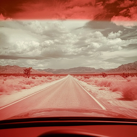 车内视角看荒谷道路