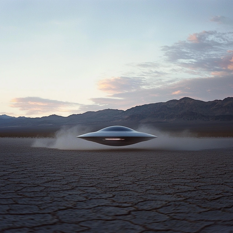 反重力飞船湖床现身