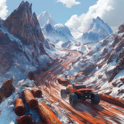 山路红木怪兽卡车