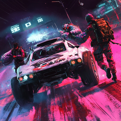 赛车手备赛装袋场景