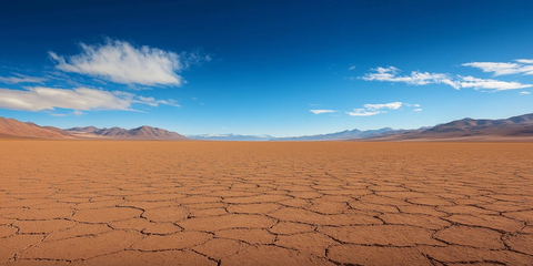 沙漠远景与地平线