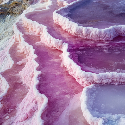 盐结晶盐池盐洞盐丘