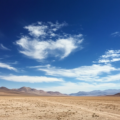 沙漠矿区天空晴朗