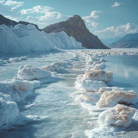 盐地夏日风景摄影