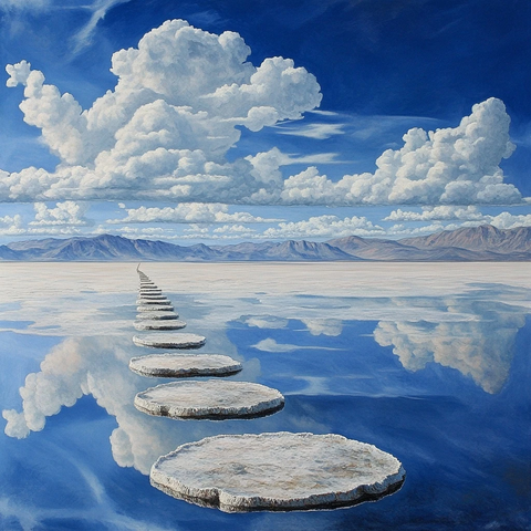 盐漠幻境与超现实融合